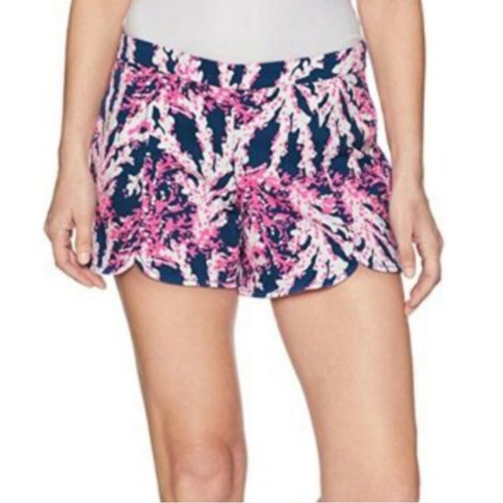 Lilly Pulitzer Womens Hazelle Stretch Shorts Beyond The Sea  Size 6